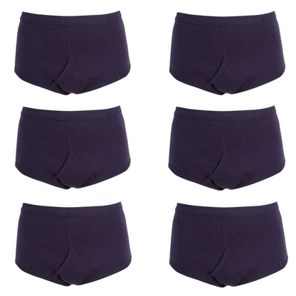 Pack of 6 Mens Organic Cotton Y Front Underpants Breathable Sports and Everyday Wear Various Sizes and Colours Moisture Wicking Comfort by Sock Stack