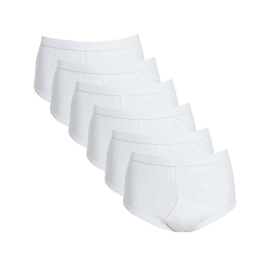 Pack of 6 Mens Organic Cotton Y Front Underpants Breathable Sports and Everyday Wear Various Sizes and Colours Moisture Wicking Comfort by Sock Stack