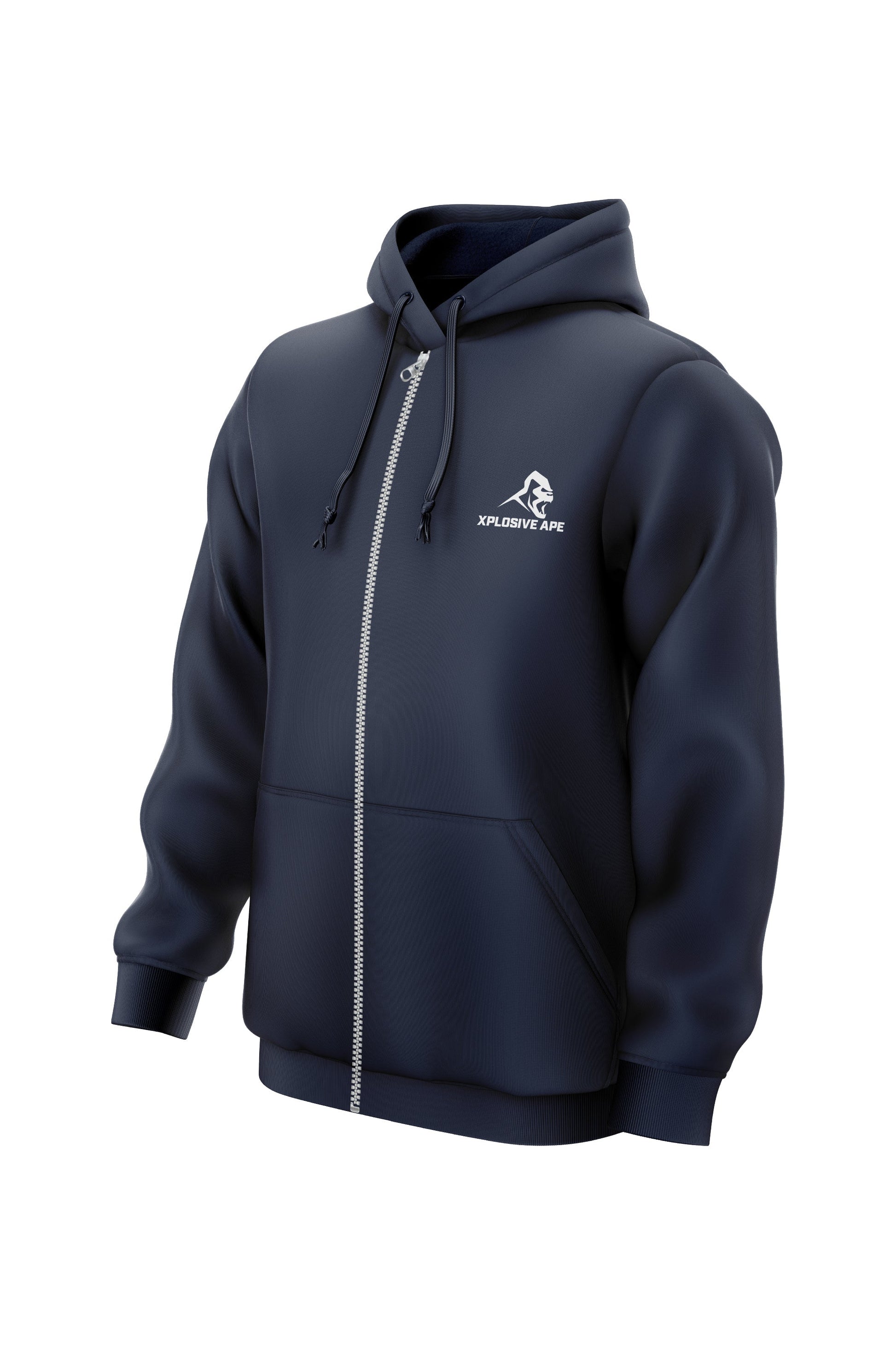 XAPE Prime V2 Zip Hoodie - Navy Xplosive Ape