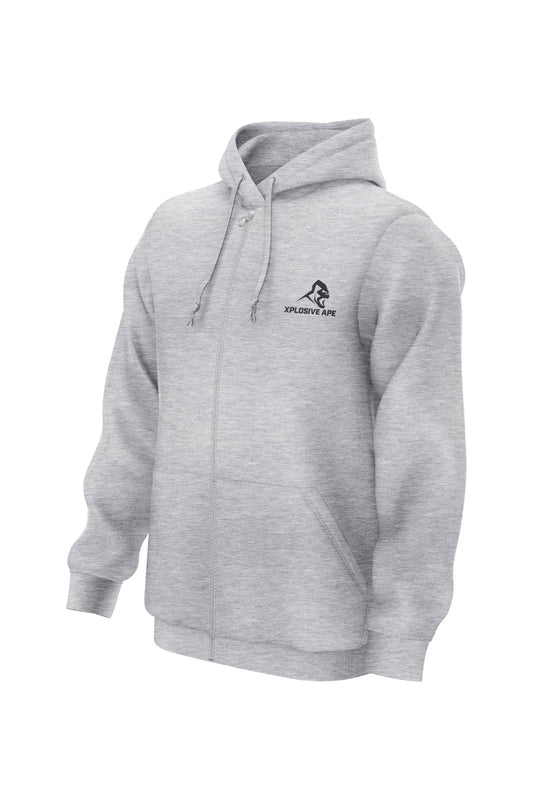 XAPE Prime V2 Zip Hoodie - Sports Grey Xplosive Ape