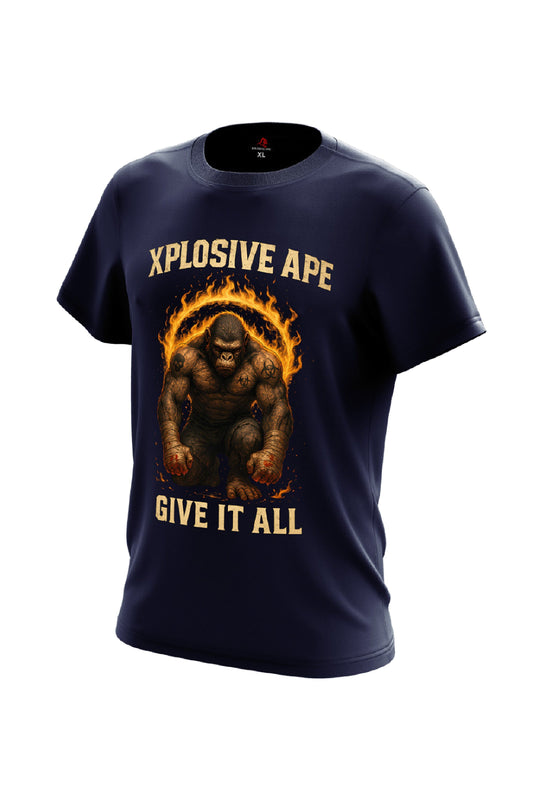XAPE Ring of Wrath Tee - Navy Xplosive Ape