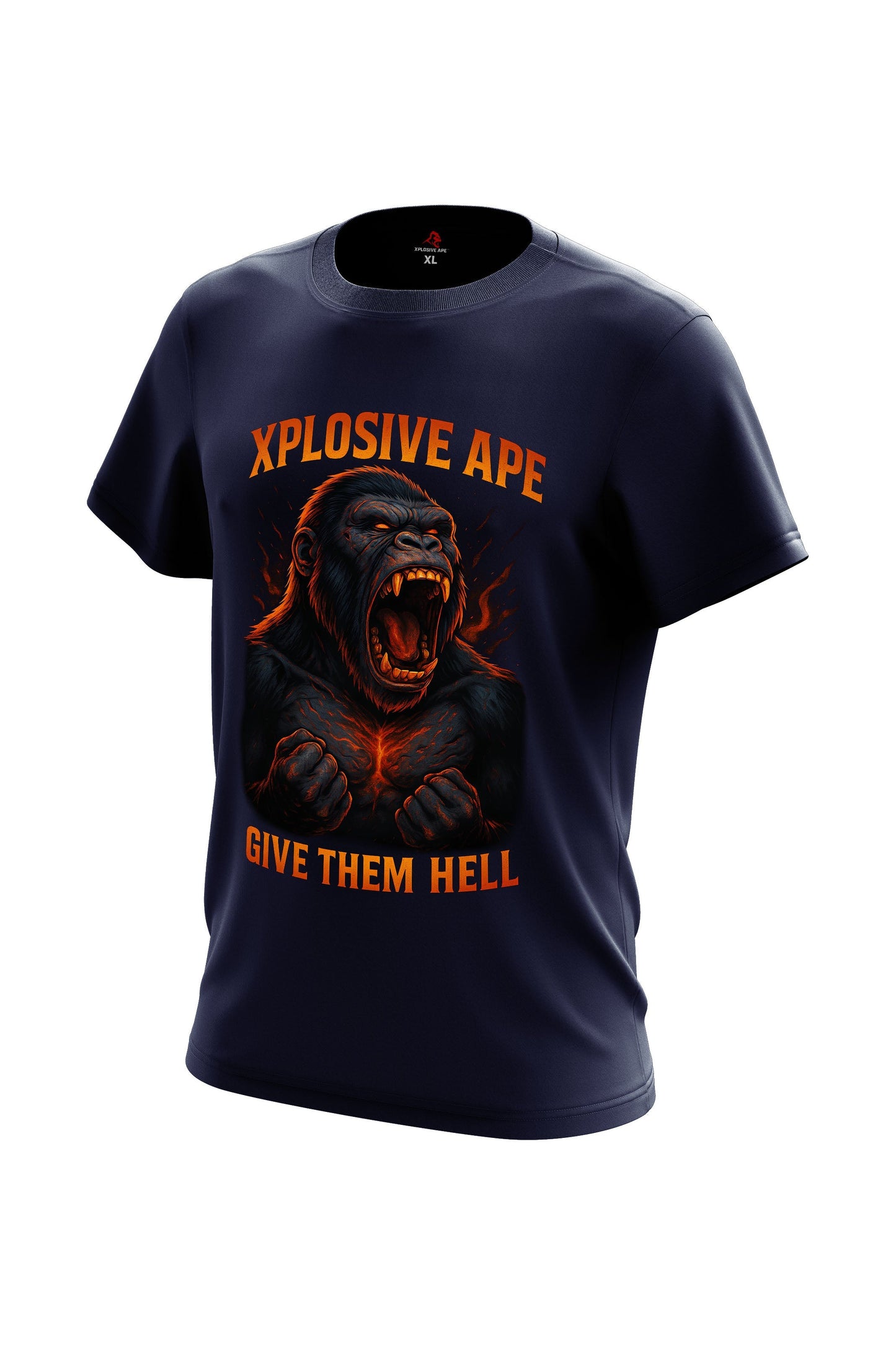 XAPE Savage Howl Tee - Navy Xplosive Ape