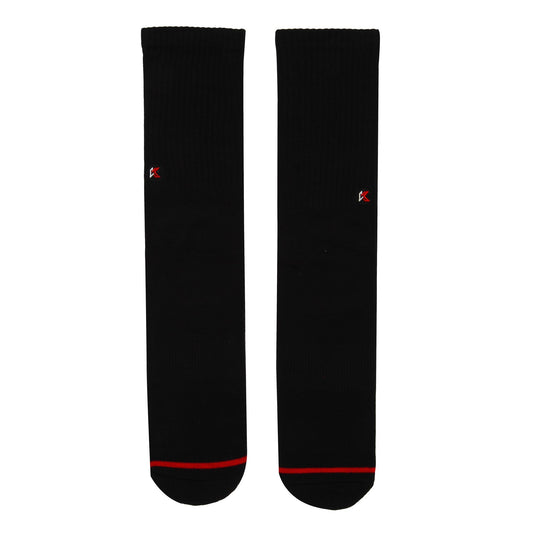 Solid Black Crew Sock