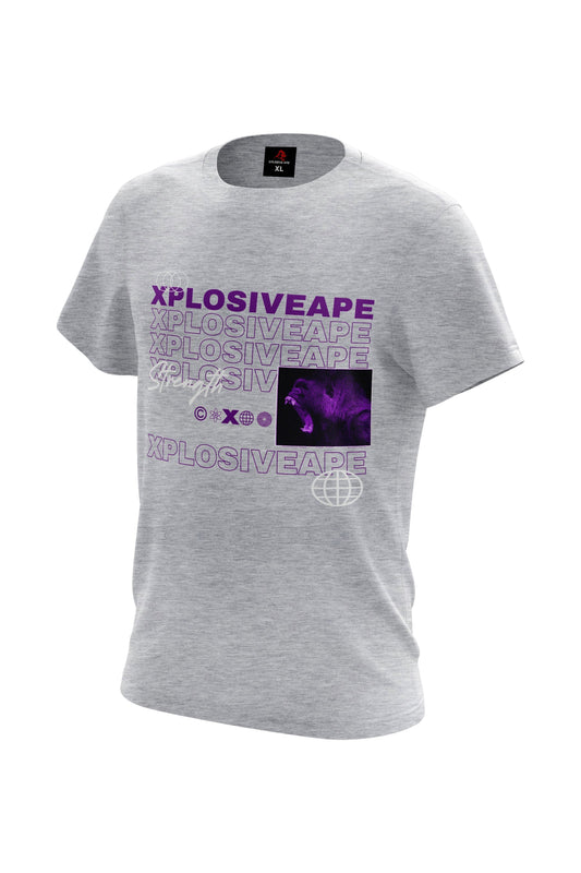 XAPE Strength Tee - Sports Grey Xplosive Ape