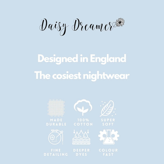 Super Soft Women's Jersey Marl Loungewear Pyjama Set Comfortable Fit Pants Trendy Design Ideal for All Seasons Blue or Grey by Daisy Dreamer