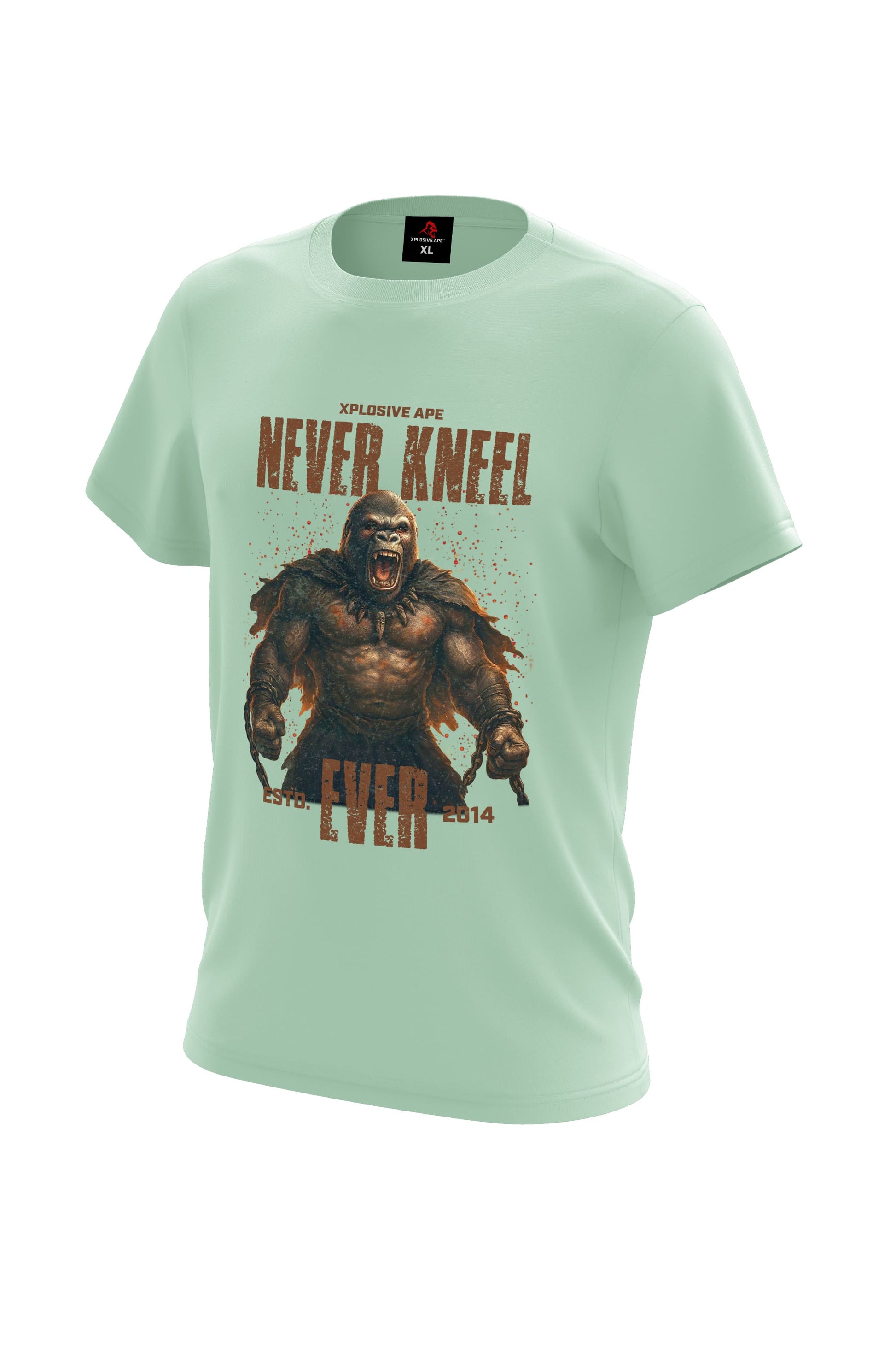 XAPE Never Kneel Tee - Mint Green Xplosive Ape