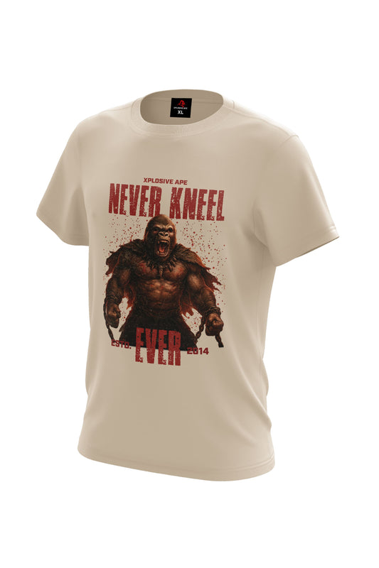XAPE Never Kneel Tee - Sand Xplosive Ape