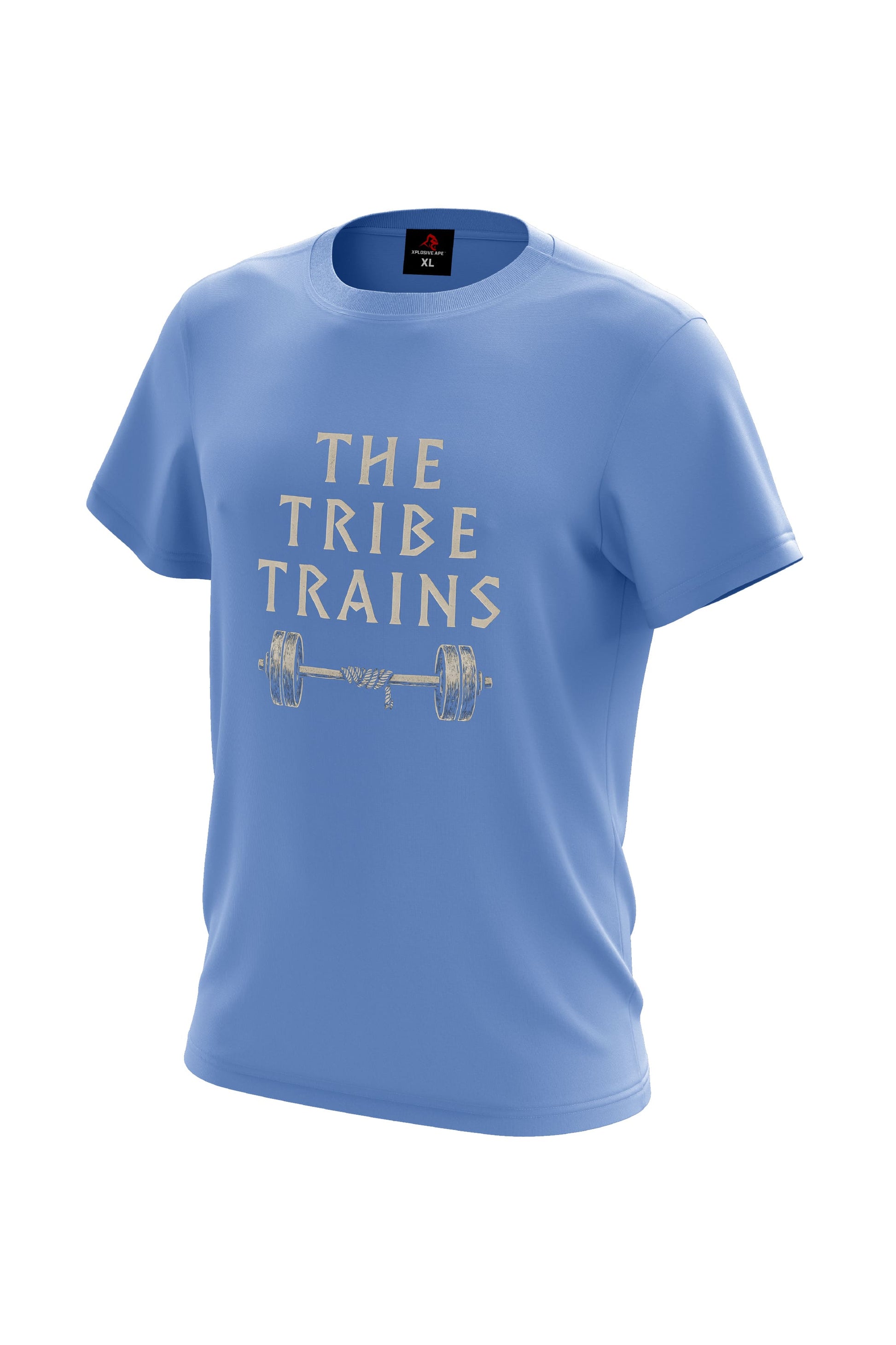 XAPE The Tribe Trains Tee - Carolina Blue Xplosive Ape