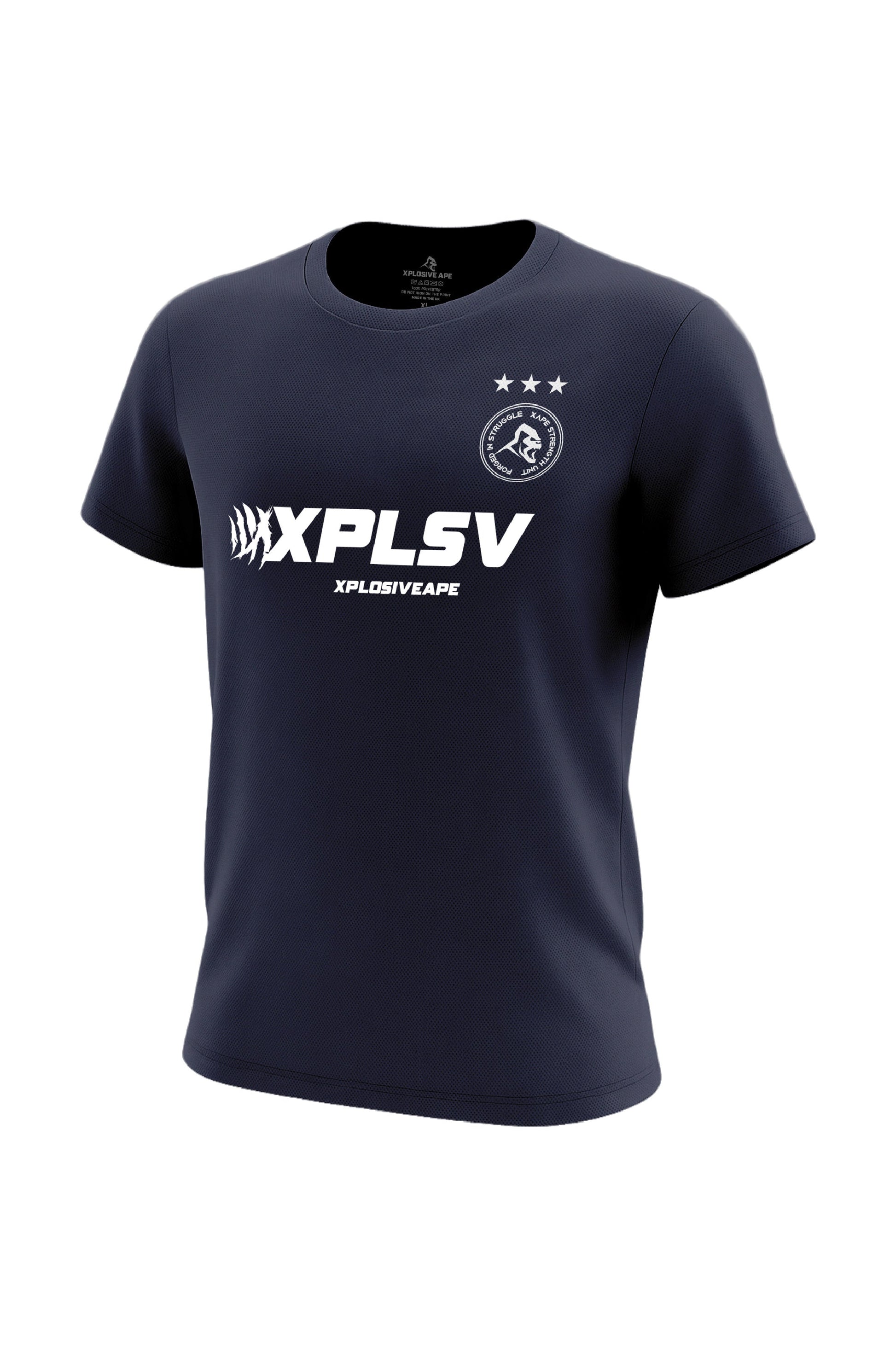 XAPE Velocity Tech Tee - Navy Xplosive Ape