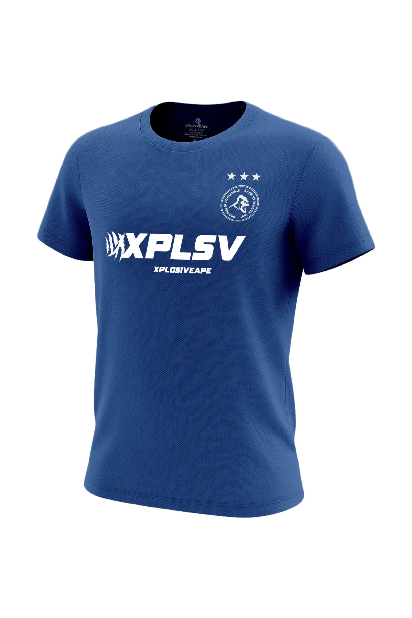 XAPE Velocity Tech Tee - Royal Blue Xplosive Ape