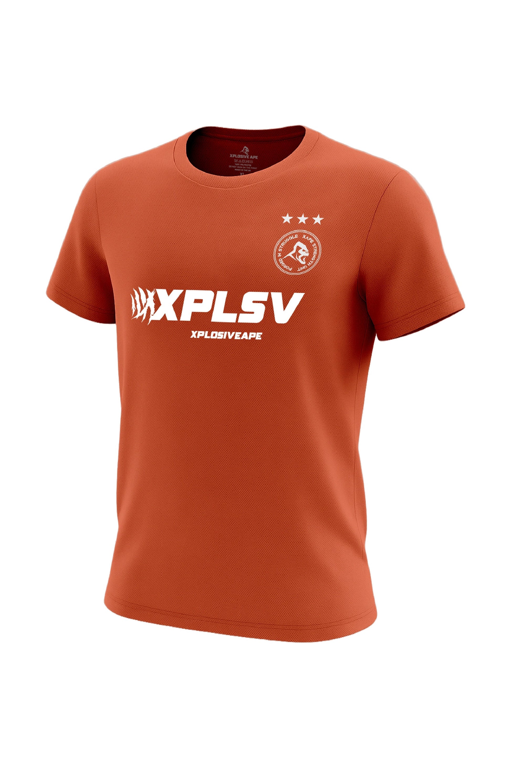 XAPE Velocity Tech Tee - Orange Xplosive Ape