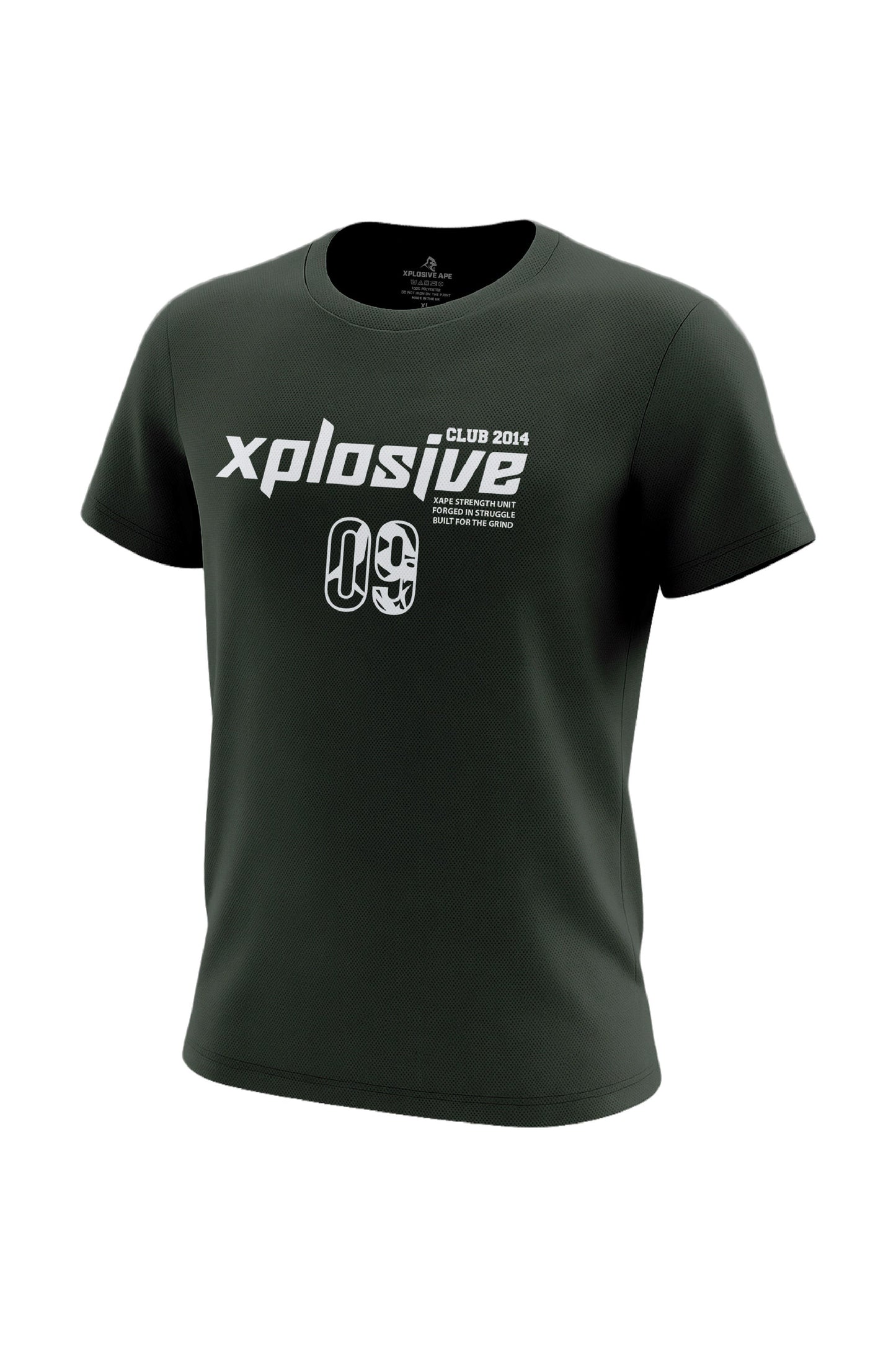 XAPE Strike Force Tech Tee - Forest Green Xplosive Ape