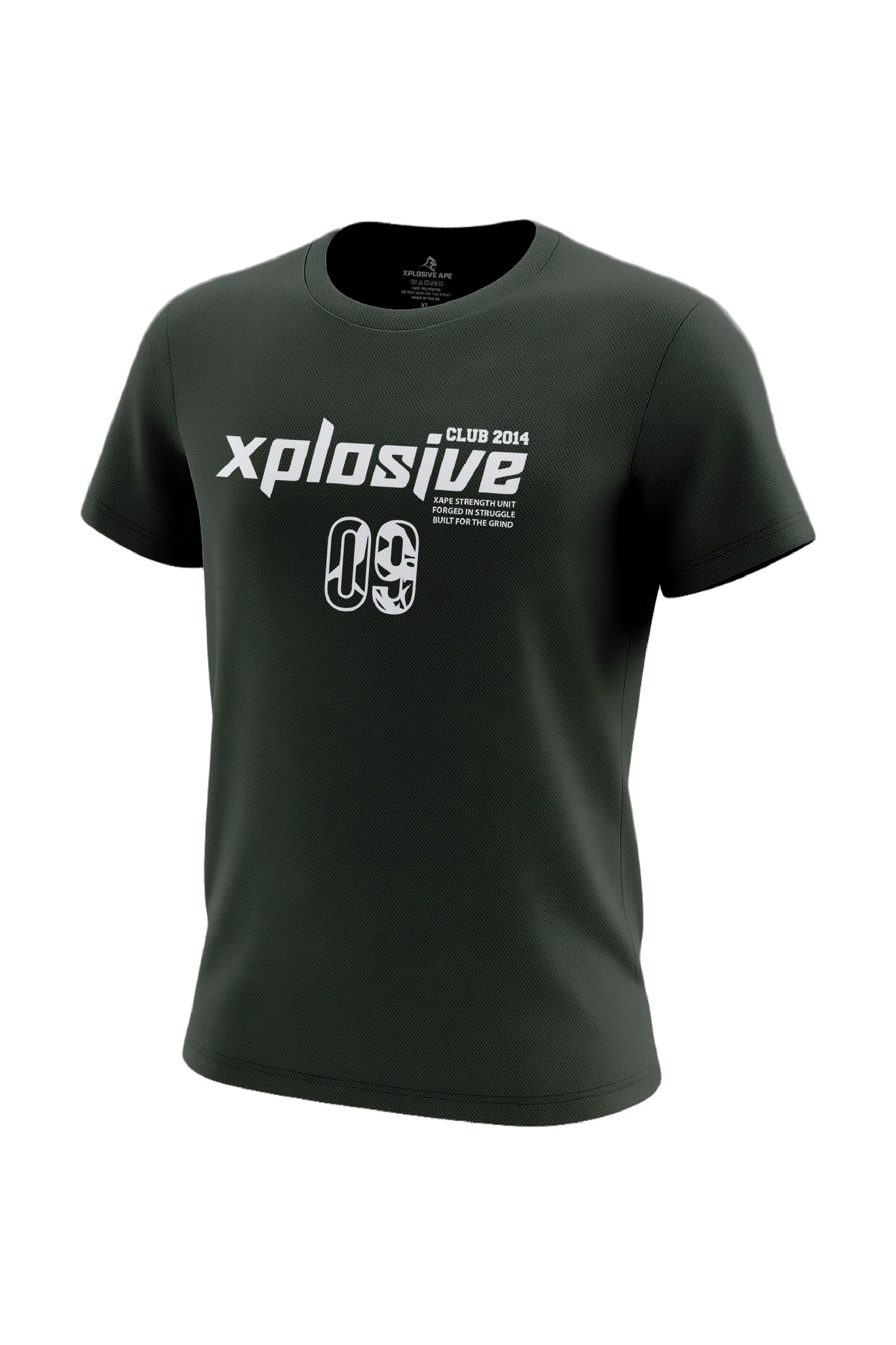 XAPE Strike Force Tech Tee - Forest Green Xplosive Ape