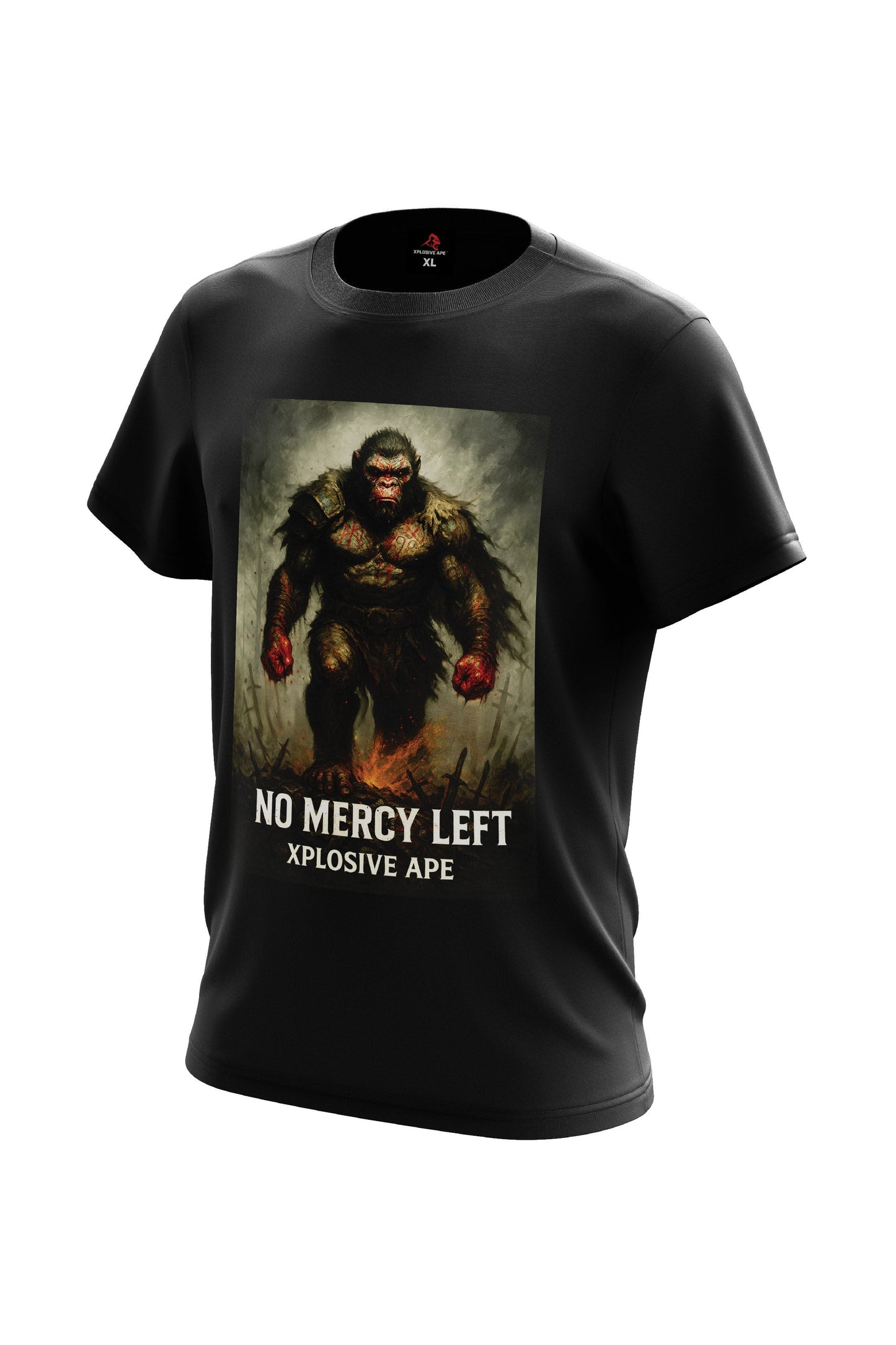 XAPE No Mercy Left Tee - Black Xplosive Ape