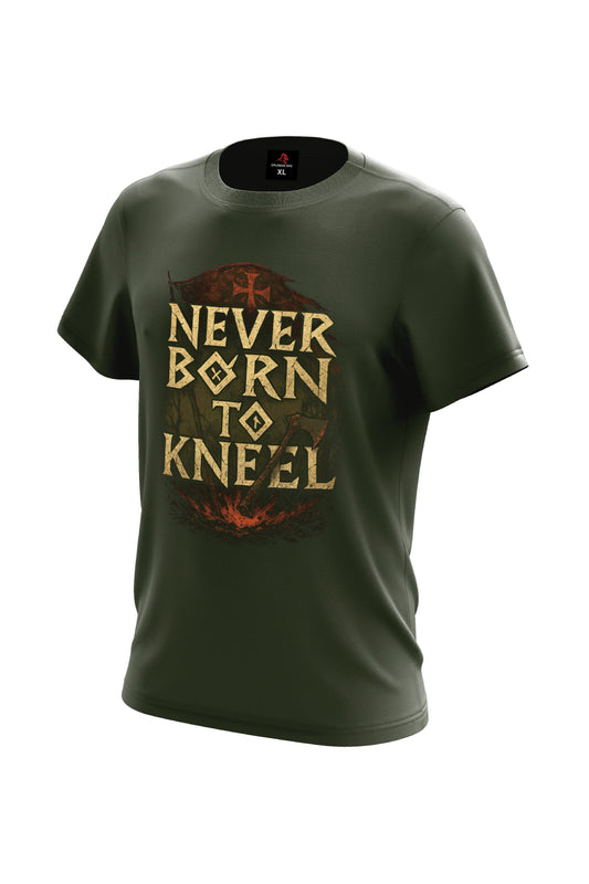 XAPE Never Born To Kneel Tee - Forest Green Xplosive Ape