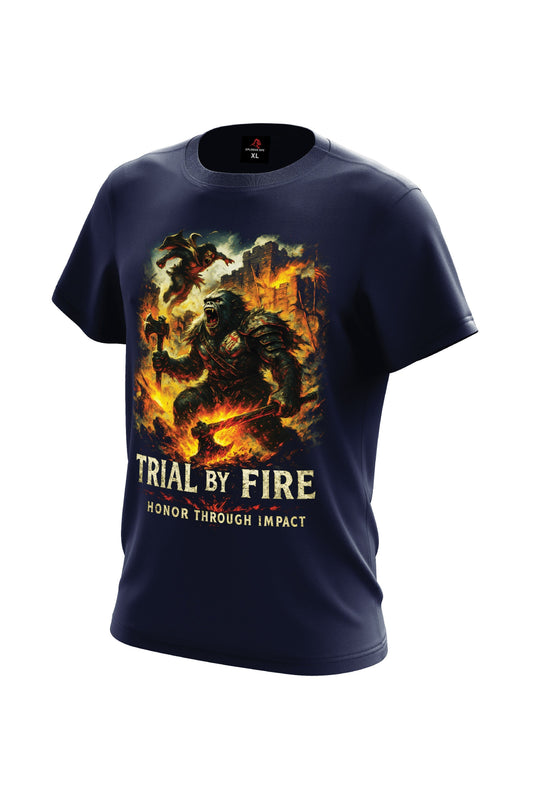 XAPE Trial By Fire V2 Tee - Navy Xplosive Ape