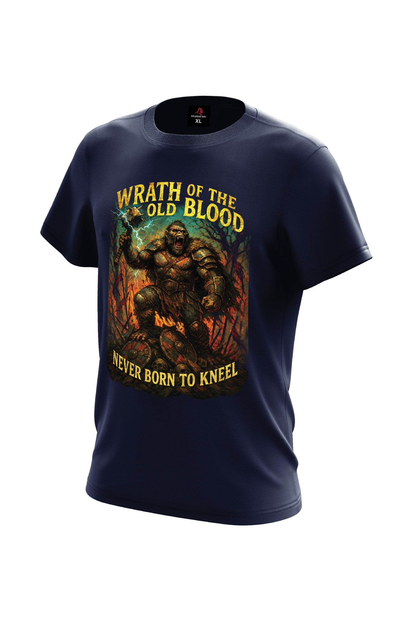 XAPE Old Wrath Tee - Navy Xplosive Ape