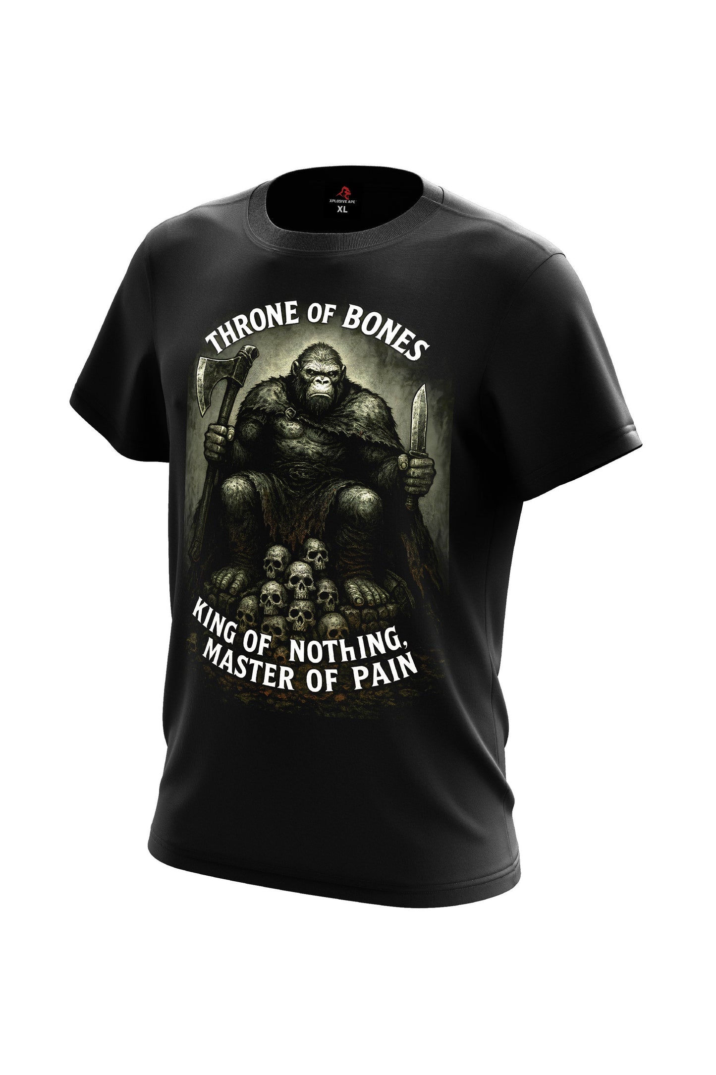 XAPE Throne of Bones Tee - Black Xplosive Ape