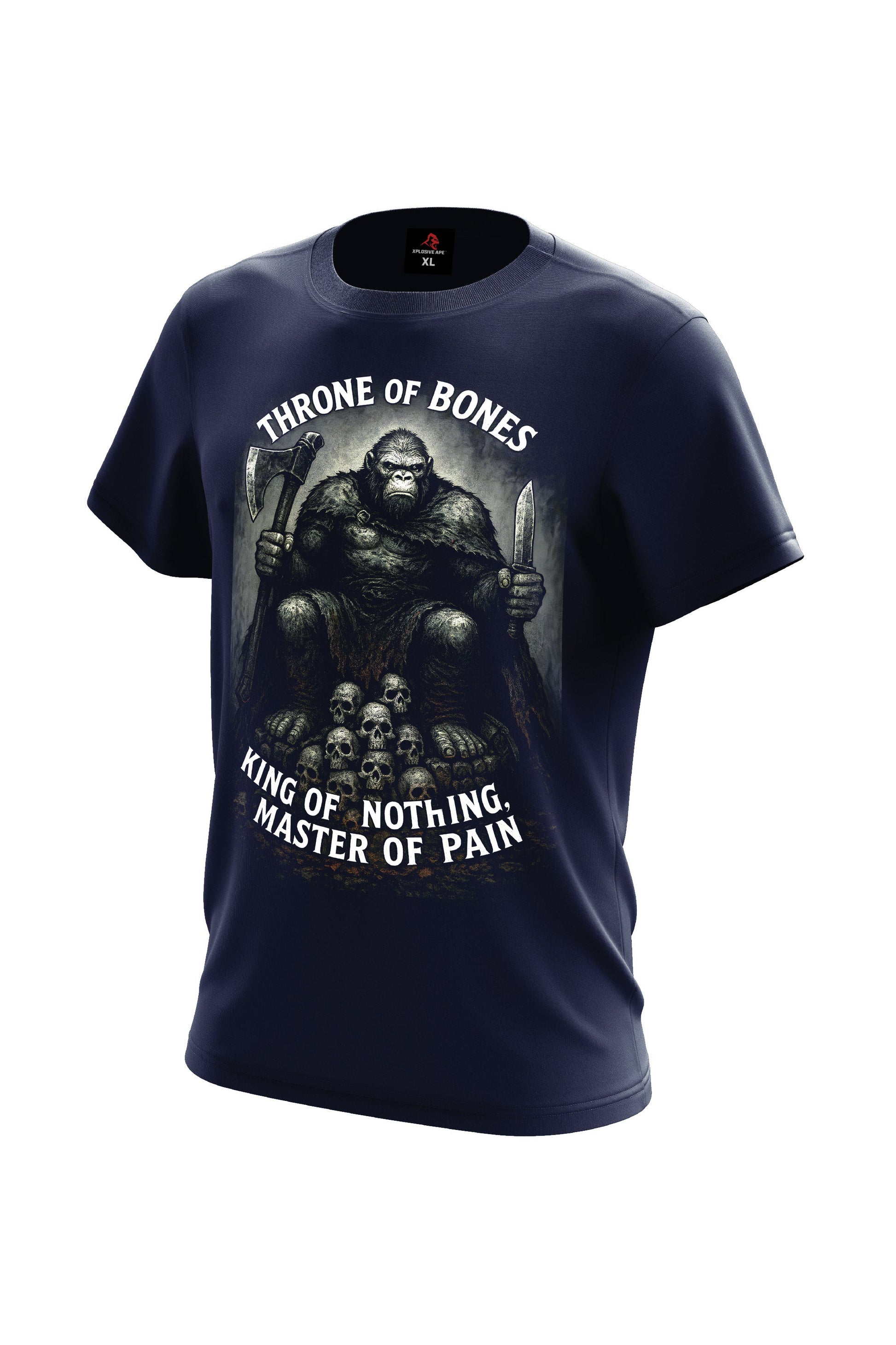 XAPE Throne of Bones Tee - Navy Xplosive Ape