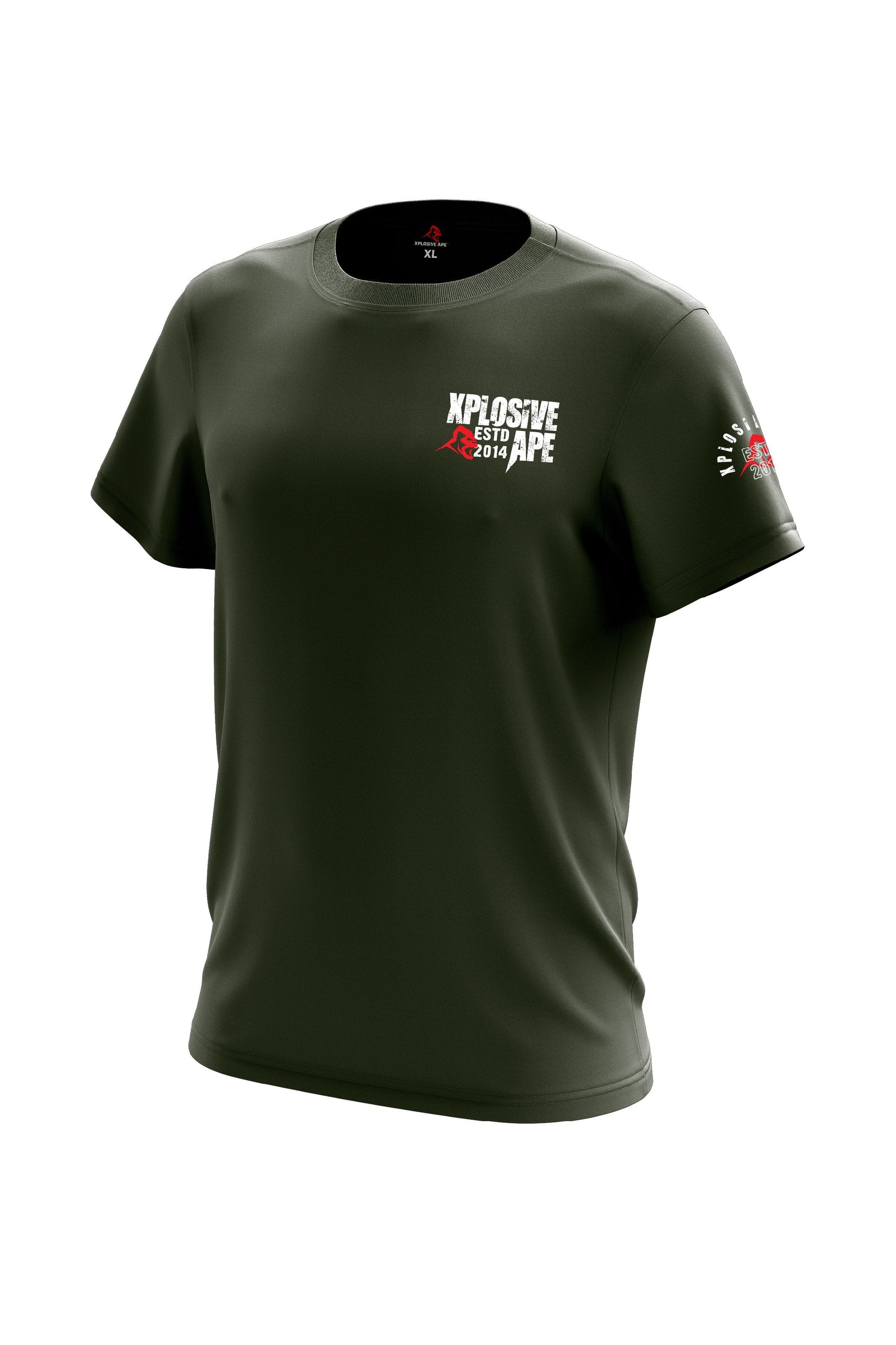 XAPE Squad Base Tee - Military Green Xplosive Ape